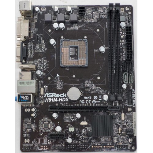Материнская плата AsRock H81M-HDS (s1150, Intel H81) (Восстановлено продавцом, 816163) купить в Украине: Киев, Днепр, Харьков, Одесса  | Проверка совместимости, низкая цена, отзывы, характеристики от TELEMART фото