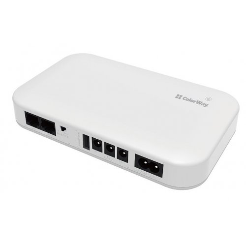 ИБП для роутеров ColorWay 8800mAh 21W V2 (CW-PB088LI3WT) White купить в Украине: Киев, Днепр, Харьков, Одесса  | Низкая цена, отзывы, характеристики от TELEMART фото