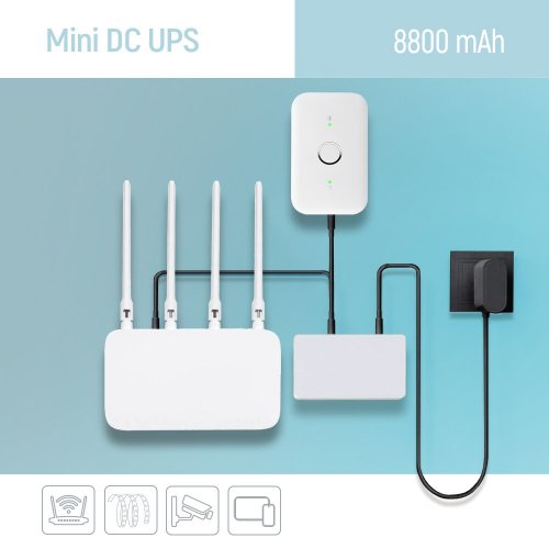 ИБП для роутеров ColorWay 8800mAh 21W V2 (CW-PB088LI3WT) White купить в Украине: Киев, Днепр, Харьков, Одесса  | Низкая цена, отзывы, характеристики от TELEMART фото