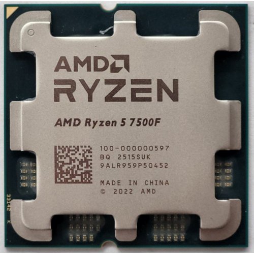 Процессор AMD Ryzen 5 7500F 3.7(5.0)GHz 32MB sAM5 Tray (100-000000597) (Восстановлено продавцом, 816462) купить в Украине: Киев, Днепр, Харьков, Одесса  | Проверка совместимости, низкая цена, отзывы, характеристики от TELEMART фото