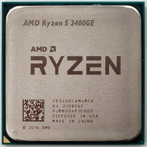 Процессор AMD Ryzen 5 3400GE 3.3(4.0)GHz 4MB sAM4 Tray (YD3400C6M4MFH) (Восстановлено продавцом, 816466) купить в Украине: Киев, Днепр, Харьков, Одесса  | Проверка совместимости, низкая цена, отзывы, характеристики от TELEMART фото