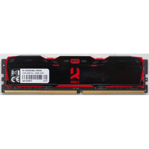 Озп GoodRAM DDR4 8GB 3000Mhz IRDM X Black (IR-X3000D464L16S/8G) (Відновлено продавцем, 816472) купити в Україні: Київ, Львів, Хмельницький, Тернопіль | Перевірка сумісності, низька ціна, відгуки, характеристики від TELEMART фото