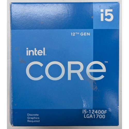 Процессор Intel Core i5-12400F 2.5(4.4)GHz 18MB s1700 Box (BX8071512400F) (Восстановлено продавцом, 816587) купить в Украине: Киев, Днепр, Харьков, Одесса  | Проверка совместимости, низкая цена, отзывы, характеристики от TELEMART фото