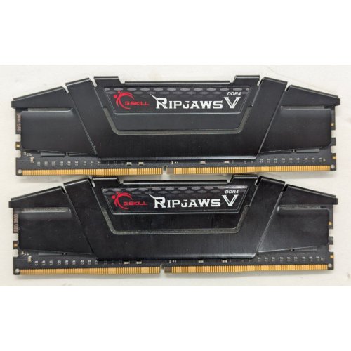 Озп G.Skill DDR4 64GB (2x32GB) 3600Mhz Ripjaws V Black (F4-3600C18D-64GVK) (Відновлено продавцем, 816688) купити в Україні: Київ, Львів, Хмельницький, Тернопіль | Перевірка сумісності, низька ціна, відгуки, характеристики від TELEMART фото