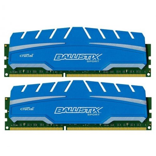 Продать ОЗУ Crucial DDR3 16GB (2x8GB) 1600Mhz Ballistix Sport XT (BLS2C8G3D169DS3CEU) по Trade-In интернет-магазине Телемарт - Киев, Днепр, Украина фото