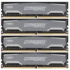 ОЗП Crucial DDR4 16GB (4x4GB) 2400Mhz Ballistix Sport (BLS4C4G4D240FSA)