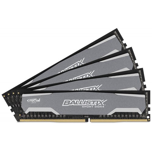 Продати ОЗП Crucial DDR4 16GB (4x4GB) 2400Mhz Ballistix Sport (BLS4C4G4D240FSA) за Trade-In у інтернет-магазині Телемарт - Київ, Дніпро, Україна фото