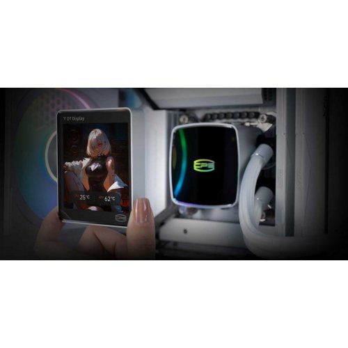 Готова СВО PCCooler DT360 ARGB Display White купити в Україні: Київ, Львів, Хмельницький, Тернопіль | Перевірка сумісності, низька ціна, відгуки, характеристики від TELEMART фото