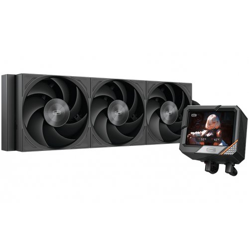 Готова СВО PCCooler GT360 Display Black купити в Україні: Київ, Львів, Хмельницький, Тернопіль | Перевірка сумісності, низька ціна, відгуки, характеристики від TELEMART фото