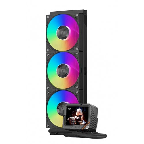 Готова СВО PCCooler GT360 ARGB Display Black купити в Україні: Київ, Львів, Хмельницький, Тернопіль | Перевірка сумісності, низька ціна, відгуки, характеристики від TELEMART фото