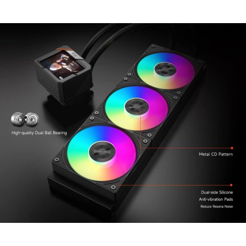 Готова СВО PCCooler GT360 ARGB Display Black купити в Україні: Київ, Львів, Хмельницький, Тернопіль | Перевірка сумісності, низька ціна, відгуки, характеристики від TELEMART фото