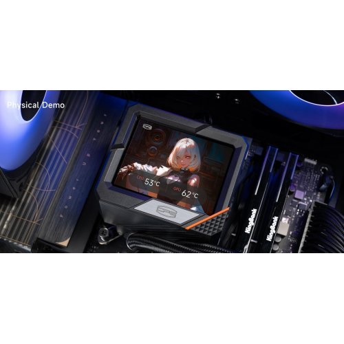 Готова СВО PCCooler GT360 ARGB Display Black купити в Україні: Київ, Львів, Хмельницький, Тернопіль | Перевірка сумісності, низька ціна, відгуки, характеристики від TELEMART фото