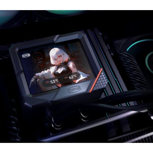 Готова СВО PCCooler GT360 ARGB Display Black купити в Україні: Київ, Львів, Хмельницький, Тернопіль | Перевірка сумісності, низька ціна, відгуки, характеристики від TELEMART фото