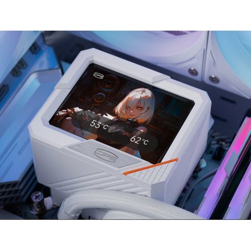 Готова СВО PCCooler GT360 ARGB Display White купити в Україні: Київ, Львів, Хмельницький, Тернопіль | Перевірка сумісності, низька ціна, відгуки, характеристики від TELEMART фото