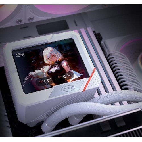 Готова СВО PCCooler GT360 ARGB Display White купити в Україні: Київ, Львів, Хмельницький, Тернопіль | Перевірка сумісності, низька ціна, відгуки, характеристики від TELEMART фото