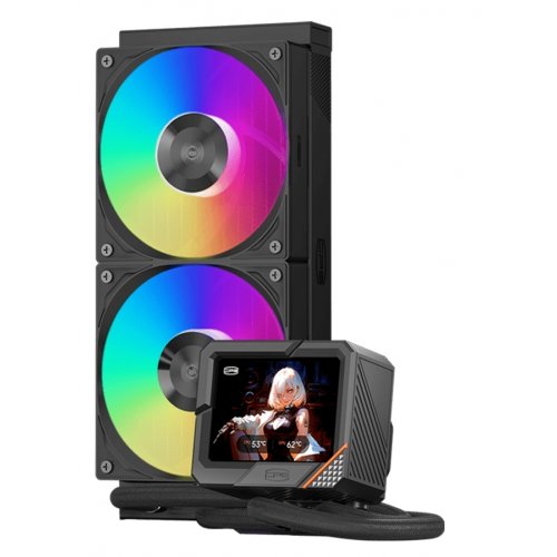 Готова СВО PCCooler GT240 ARGB Display Black купити в Україні: Київ, Львів, Хмельницький, Тернопіль | Перевірка сумісності, низька ціна, відгуки, характеристики від TELEMART фото