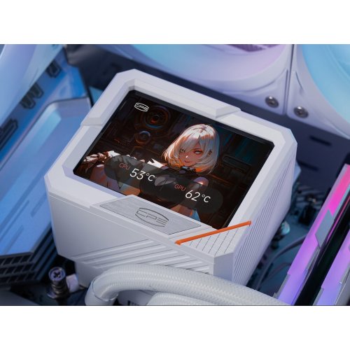 Готова СВО PCCooler GT240 ARGB Display White купити в Україні: Київ, Львів, Хмельницький, Тернопіль | Перевірка сумісності, низька ціна, відгуки, характеристики від TELEMART фото