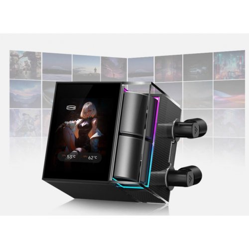 Готова СВО PCCooler DS360 Display Black купити в Україні: Київ, Львів, Хмельницький, Тернопіль | Перевірка сумісності, низька ціна, відгуки, характеристики від TELEMART фото