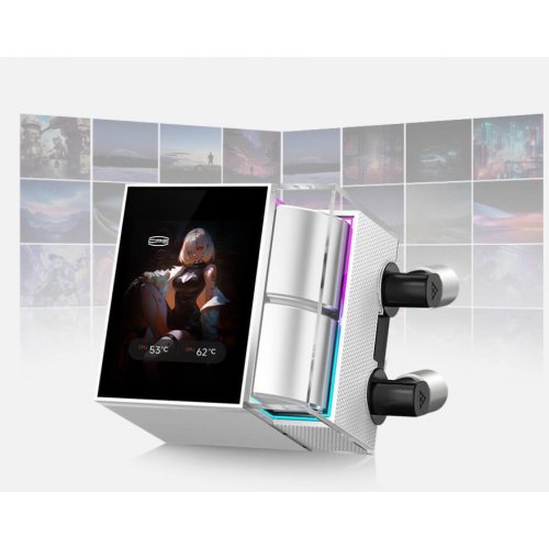 Готова СВО PCCooler DS360 Display White купити в Україні: Київ, Львів, Хмельницький, Тернопіль | Перевірка сумісності, низька ціна, відгуки, характеристики від TELEMART фото
