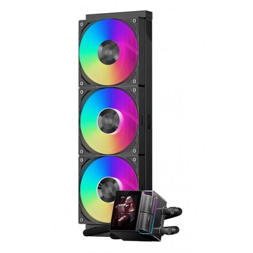 Готова СВО PCCooler DS360 ARGB Display Black купити в Україні: Київ, Львів, Хмельницький, Тернопіль | Перевірка сумісності, низька ціна, відгуки, характеристики від TELEMART фото