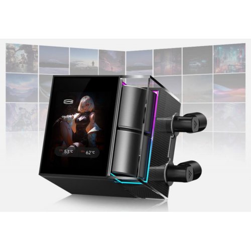 Готова СВО PCCooler DS360 ARGB Display Black купити в Україні: Київ, Львів, Хмельницький, Тернопіль | Перевірка сумісності, низька ціна, відгуки, характеристики від TELEMART фото