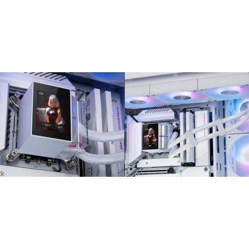Готова СВО PCCooler DS360 ARGB Display White купити в Україні: Київ, Львів, Хмельницький, Тернопіль | Перевірка сумісності, низька ціна, відгуки, характеристики від TELEMART фото