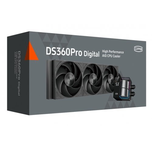 Готова СВО PCCooler DS360 Pro Digital Black купити в Україні: Київ, Львів, Хмельницький, Тернопіль | Перевірка сумісності, низька ціна, відгуки, характеристики від TELEMART фото
