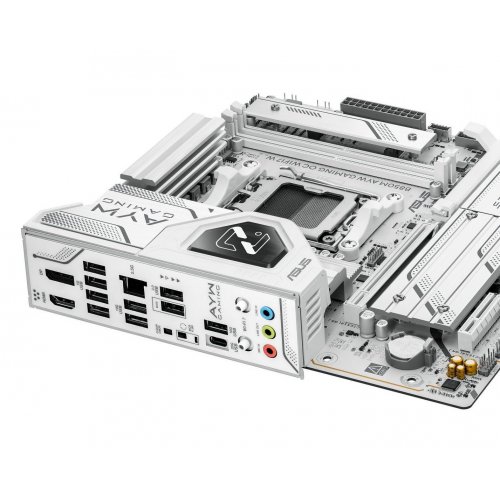 Материнська плата Asus B850M AYW GAMING OC WIFI7 W (sAM5, AMD B850) купити в Україні: Київ, Львів, Хмельницький, Тернопіль | Перевірка сумісності, низька ціна, відгуки, характеристики від TELEMART фото