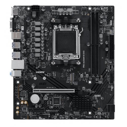 Материнська плата MSI PRO A620AM-B EVO (sAM5, AMD A620A) купити в Україні: Київ, Львів, Хмельницький, Тернопіль | Перевірка сумісності, низька ціна, відгуки, характеристики від TELEMART фото