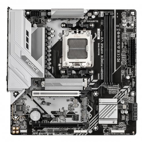 Материнская плата Gigabyte B850M FORCE WIFI6E V2 (sAM5, AMD B850) купить в Украине: Киев, Днепр, Харьков, Одесса  | Проверка совместимости, низкая цена, отзывы, характеристики от TELEMART фото