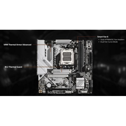 Материнская плата Gigabyte B850M FORCE WIFI6E V2 (sAM5, AMD B850) купить в Украине: Киев, Днепр, Харьков, Одесса  | Проверка совместимости, низкая цена, отзывы, характеристики от TELEMART фото