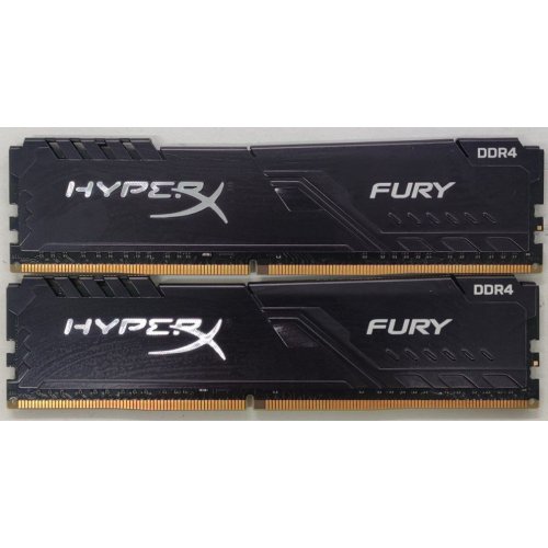 Озу HyperX DDR4 16GB (2x8GB) 3200Mhz Fury Black (HX432C16FB3K2/16) (Восстановлено продавцом, 816920) купить в Украине: Киев, Днепр, Харьков, Одесса  | Проверка совместимости, низкая цена, отзывы, характеристики от TELEMART фото