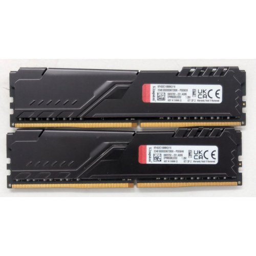 Озу Kingston DDR4 16GB (2x8GB) 3200Mhz FURY Beast Black (KF432C16BBK2/16) (Восстановлено продавцом, 816931) купить в Украине: Киев, Днепр, Харьков, Одесса  | Проверка совместимости, низкая цена, отзывы, характеристики от TELEMART фото