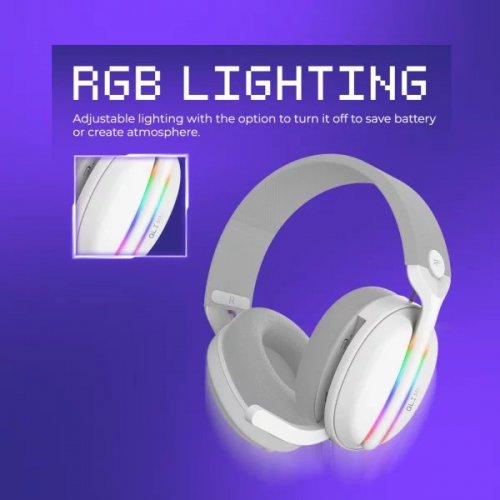 Наушники Proove Gaming Glimmer (WHGL00022017) White/Purple купить в Украине: Киев, Днепр, Харьков, Одесса  | Низкая цена, отзывы, характеристики от TELEMART фото
