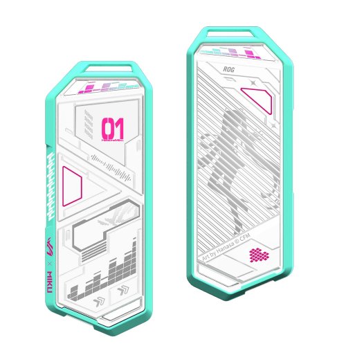 Зовнішня кишеня Asus ROG Strix Arion Hatsune Miku Edition M.2 SSD to USB 3.2 (90DD02H1-M09010) White купити в Україні: Київ, Львів, Хмельницький, Тернопіль | Низька ціна, відгуки, характеристики від TELEMART фото