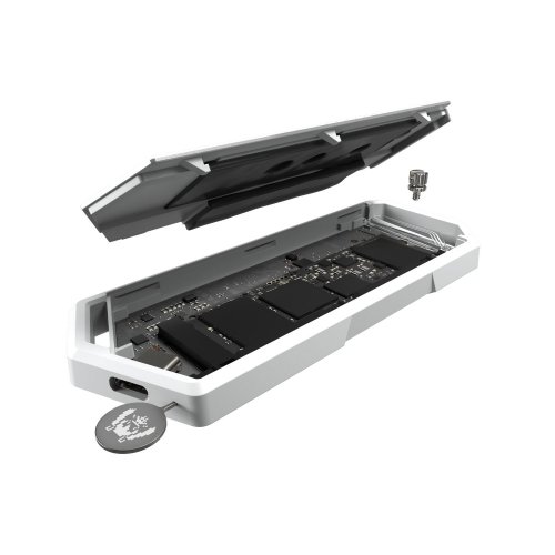 Зовнішня кишеня Asus ROG Strix Arion Hatsune Miku Edition M.2 SSD to USB 3.2 (90DD02H1-M09010) White купити в Україні: Київ, Львів, Хмельницький, Тернопіль | Низька ціна, відгуки, характеристики від TELEMART фото