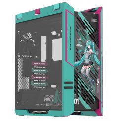Корпус Asus ROG Strix Helios II GX601S Hatsune Miku Edition Tempered Glass без БП (90DC00W0-B39010) Green