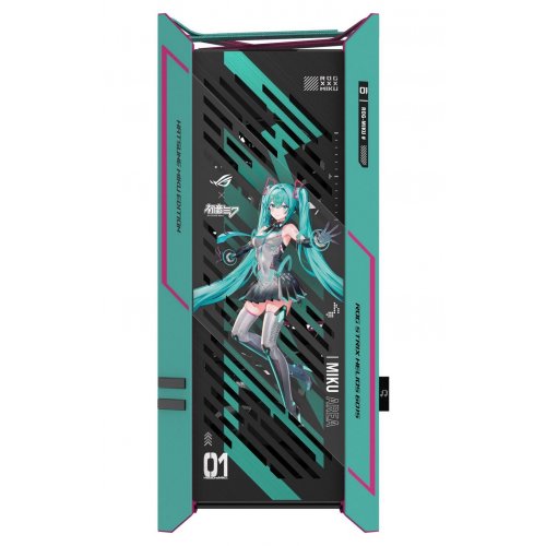 Корпус Asus ROG Strix Helios II GX601S Hatsune Miku Edition Tempered Glass без БП (90DC00W0-B39010) Green купить в Украине: Киев, Днепр, Харьков, Одесса  | Проверка совместимости, низкая цена, отзывы, характеристики от TELEMART фото