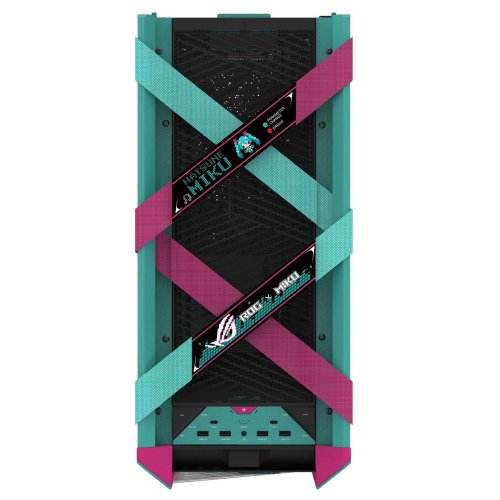 Корпус Asus ROG Strix Helios II GX601S Hatsune Miku Edition Tempered Glass без БП (90DC00W0-B39010) Green купить в Украине: Киев, Днепр, Харьков, Одесса  | Проверка совместимости, низкая цена, отзывы, характеристики от TELEMART фото