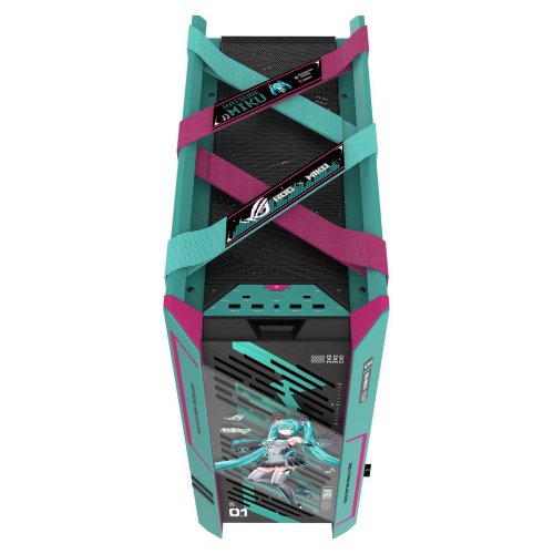Корпус Asus ROG Strix Helios II GX601S Hatsune Miku Edition Tempered Glass без БП (90DC00W0-B39010) Green купить в Украине: Киев, Днепр, Харьков, Одесса  | Проверка совместимости, низкая цена, отзывы, характеристики от TELEMART фото