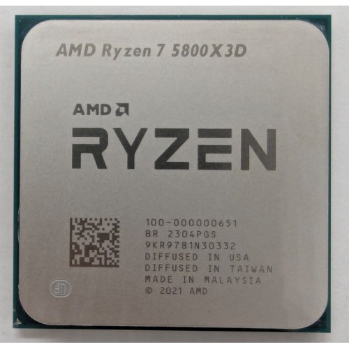 Процесор AMD Ryzen 7 5800X3D 3.4(4.5)GHz 96MB sAM4 Box (100-100000651WOF) (Відновлено продавцем, 817000) купити в Україні: Київ, Львів, Хмельницький, Тернопіль | Перевірка сумісності, низька ціна, відгуки, характеристики від TELEMART фото