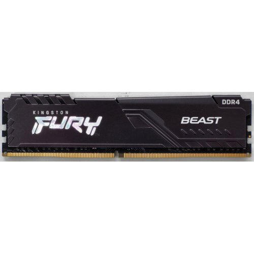 Озу Kingston DDR4 16GB 3200Mhz FURY Beast Black (KF432C16BB/16) (Восстановлено продавцом, 817049) купить в Украине: Киев, Днепр, Харьков, Одесса  | Проверка совместимости, низкая цена, отзывы, характеристики от TELEMART фото