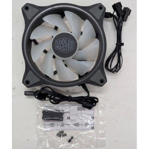 Кулер для корпуса Cooler Master MasterFan MF120 Halo ARGB (MFL-B2DN-18NPA-R1) (Восстановлено продавцом, 817050) купить в Украине: Киев, Днепр, Харьков, Одесса  | Проверка совместимости, низкая цена, отзывы, характеристики от TELEMART фото