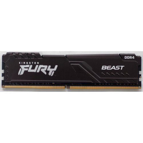 Озу Kingston DDR4 16GB 3200Mhz FURY Beast Black (KF432C16BB/16) (Восстановлено продавцом, 817052) купить в Украине: Киев, Днепр, Харьков, Одесса  | Проверка совместимости, низкая цена, отзывы, характеристики от TELEMART фото