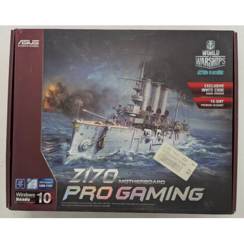 Материнська плата Asus Z170 PRO GAMING (s1151, Intel Z170) (Відновлено продавцем, 817065) купити в Україні: Київ, Львів, Хмельницький, Тернопіль | Перевірка сумісності, низька ціна, відгуки, характеристики від TELEMART фото