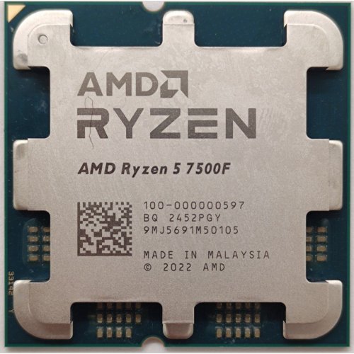 Процесор AMD Ryzen 5 7500F 3.7(5.0)GHz 32MB sAM5 Tray (100-000000597) (Відновлено продавцем, 817067) купити в Україні: Київ, Львів, Хмельницький, Тернопіль | Перевірка сумісності, низька ціна, відгуки, характеристики від TELEMART фото