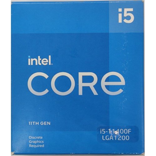 Процесор Intel Core i5-11400F 2.6(4.4)Hz 12MB s1200 Box (BX8070811400F) (Відновлено продавцем, 817078) купити в Україні: Київ, Львів, Хмельницький, Тернопіль | Перевірка сумісності, низька ціна, відгуки, характеристики від TELEMART фото