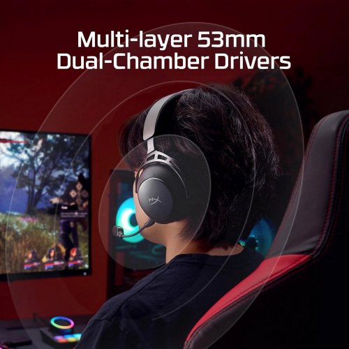 Навушники HyperX Cloud Alpha 2 Wireless (AJ5C7AA) Black купити в Україні: Київ, Львів, Хмельницький, Тернопіль | Низька ціна, відгуки, характеристики від TELEMART фото