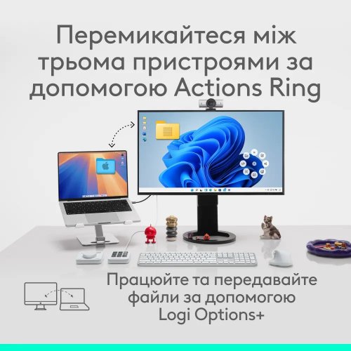 Миша Logitech MX Master 4 Performance Wireless (910-007562) Graphite купити в Україні: Київ, Львів, Хмельницький, Тернопіль | Низька ціна, відгуки, характеристики від TELEMART фото
