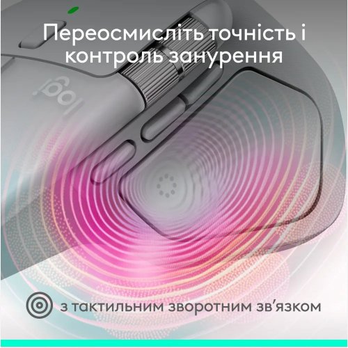Миша Logitech MX Master 4 for Mac Performance Wireless (910-007576) White купити в Україні: Київ, Львів, Хмельницький, Тернопіль | Низька ціна, відгуки, характеристики від TELEMART фото